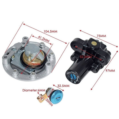 Solidspare Fit For Yamaha YZF R1 98-99 2004-2012 Ignition Switch Lock Fuel Gas Cap Key Set