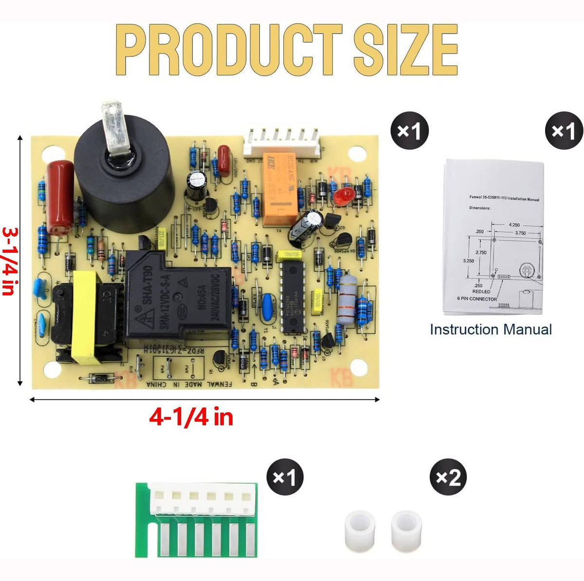 Solid Spare 31501 RV Furnace Ignition Control Circuit Board For Atwood & Dometic 33488 33488