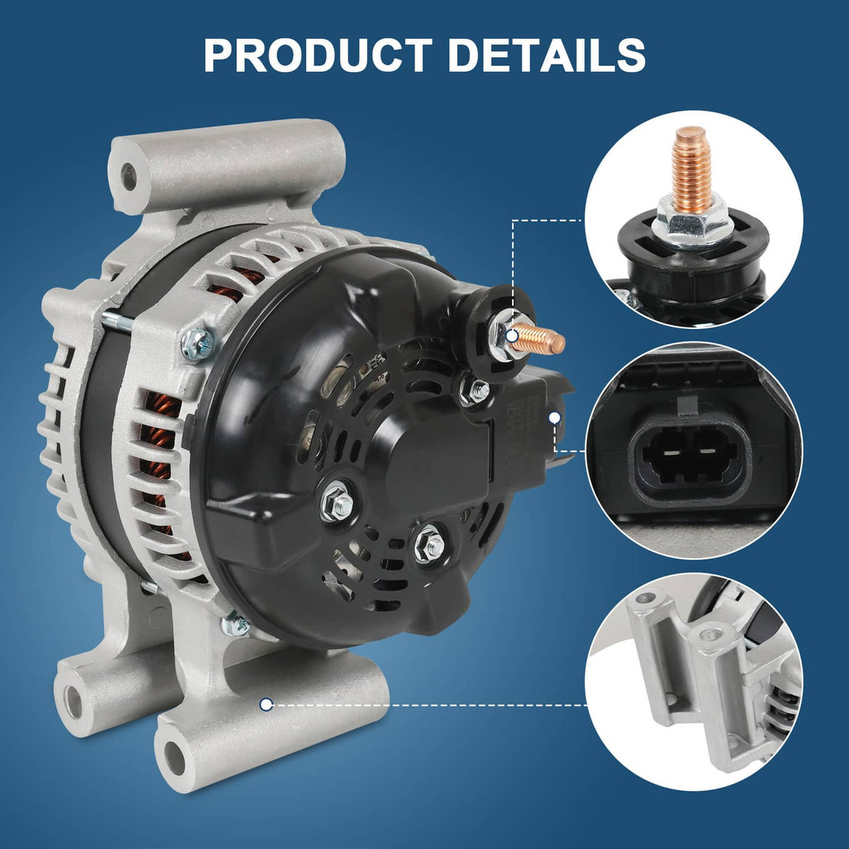 Solidspare Alternator For 11682 Chevrolet Malibu 2013-2015 2.5L 2016-2019 2.0L 104210-1962