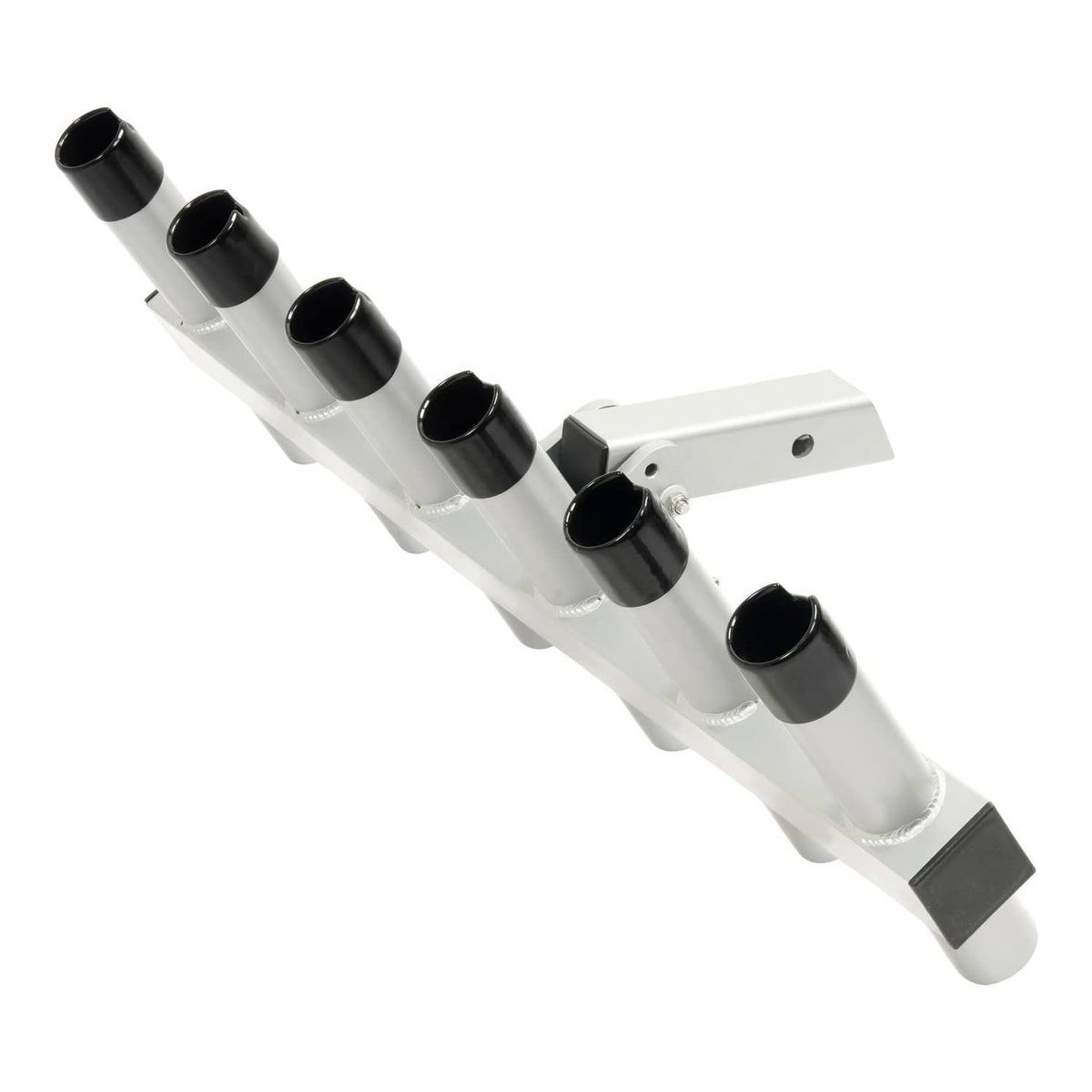 Solid Spare Hitch Mount Fishing Rod Holder 6 Pole For 2" Hitch Receiver Truck Rod Rack