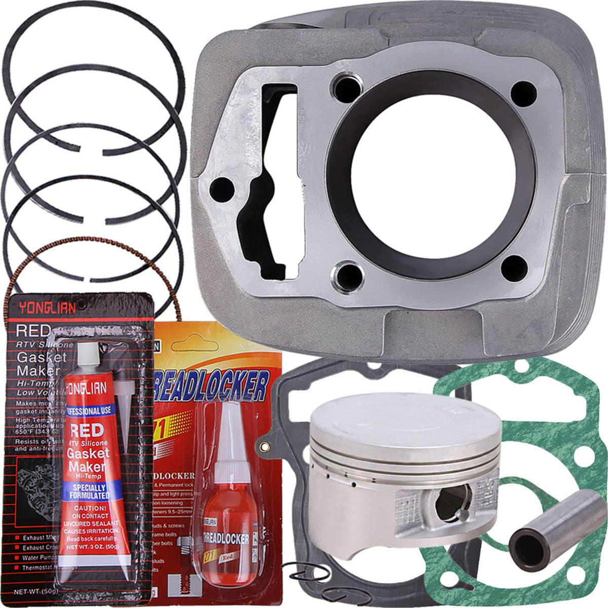 Solidspare 235cc 67mm Bore Cylinder Piston Gasket Top End Kit For 2003-2019 Honda CRF230F