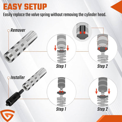 Solidspare 36050 Valve Keeper Remover Installer Kit for Toyota 4 Cylinder Chrysler 4.5-7mm