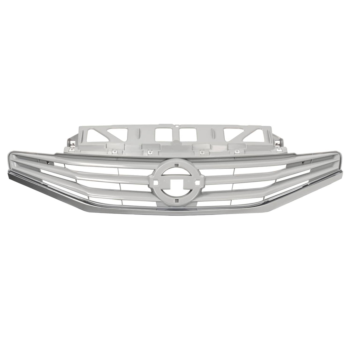 Solid Spare Grille For Nissan Versa Note 2014 2015 2016 Chrome Front Upper Bumper Grill