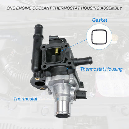 Solidspare Engine Coolant Thermostat Housing Assembly for Chevrolet Sonic Cruze 1.8L New