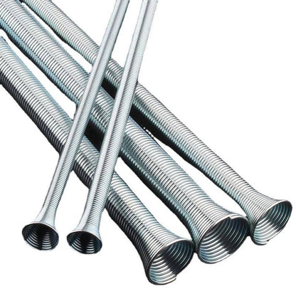 Solid Spare 5pcs 21cm Spring Bending Tube Pipe Bender 1/4" 5/16" 3/8" 1/2" 5/8" Silver Set