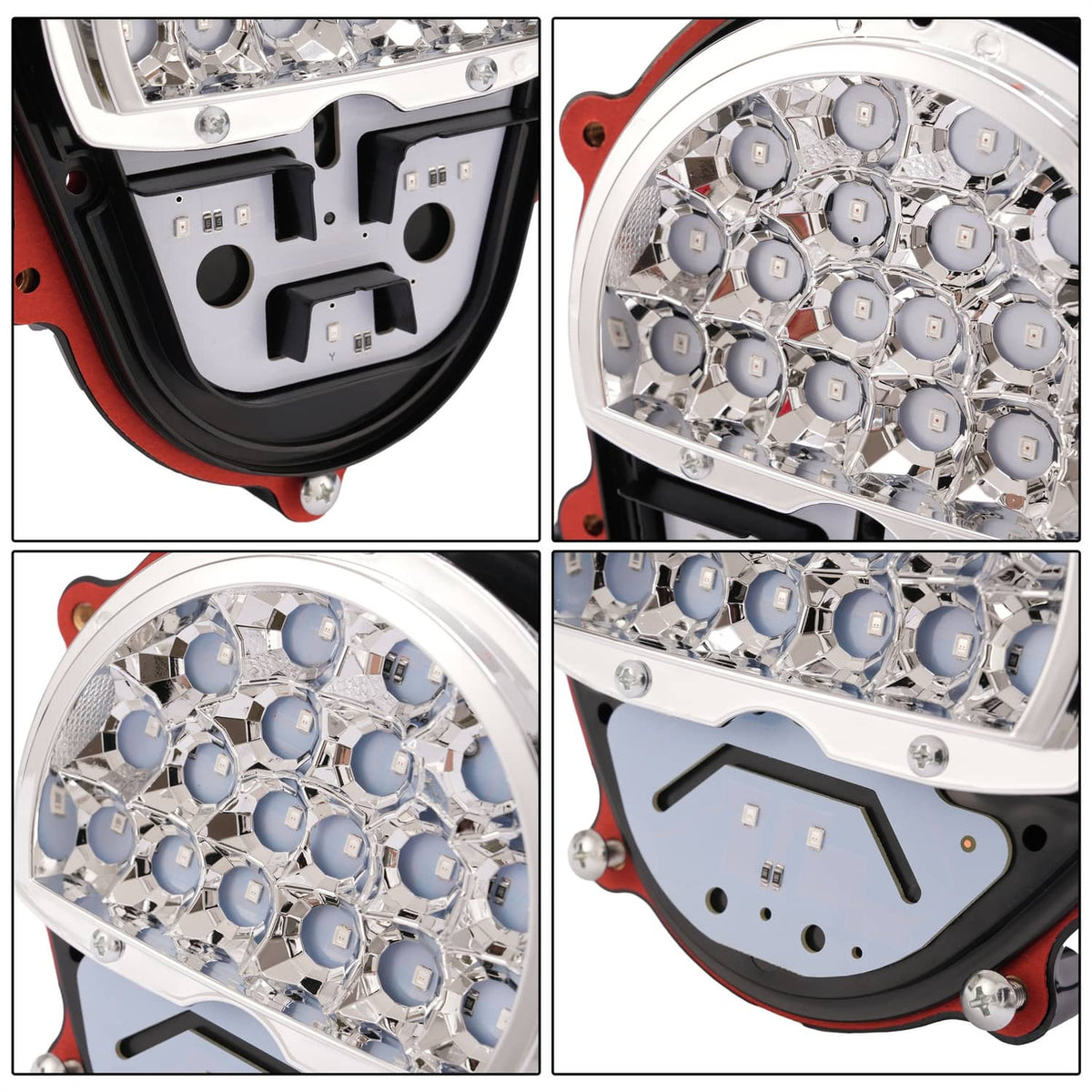 Solid Spare LED Brake Lights For Humvee M35 M998 LH+RH Side Turn Signal Lamps 4 PCS