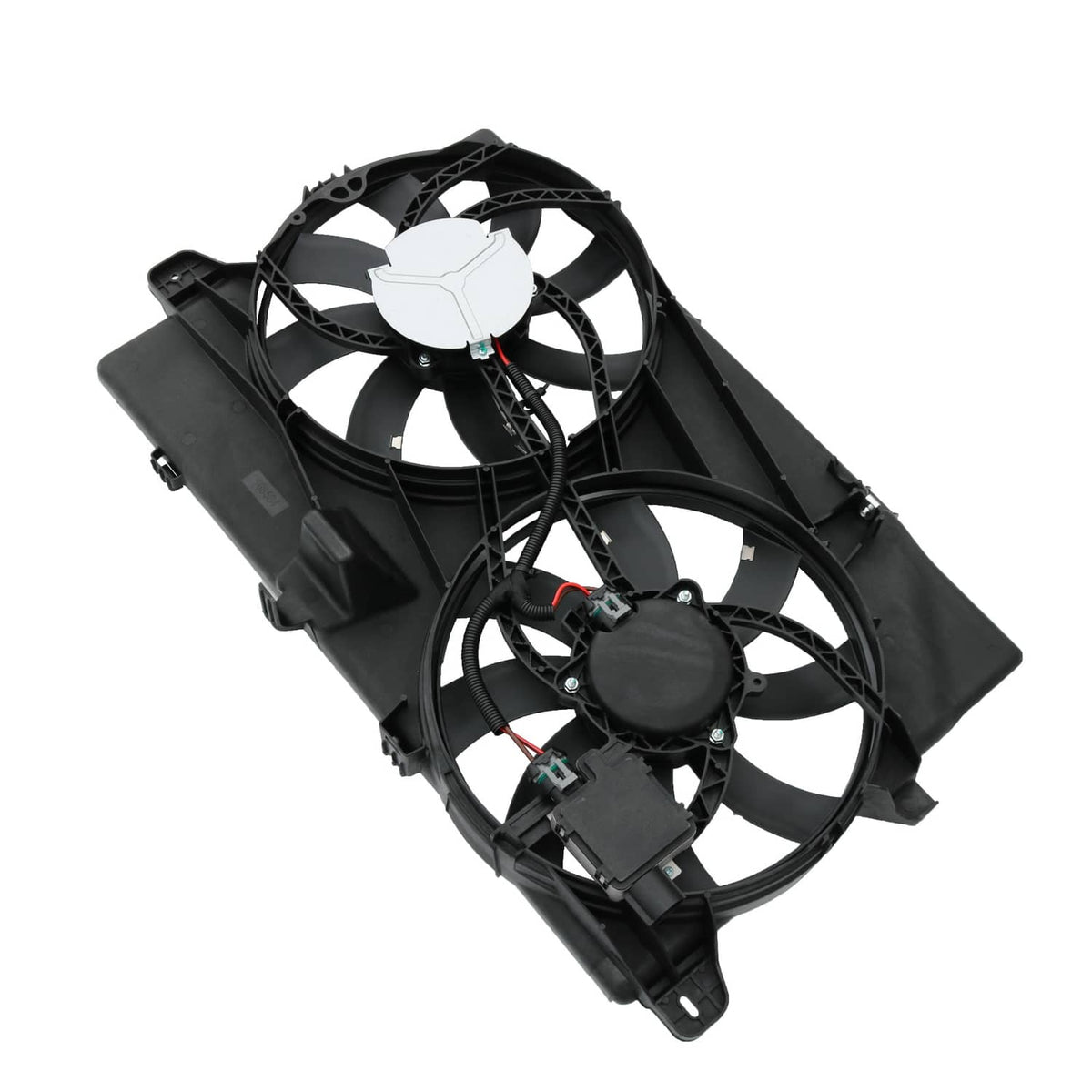 Solidspare FO3115177 Dual Radiator Condenser Cooling Fan Assembly For Ford Edge MKX Lincoln