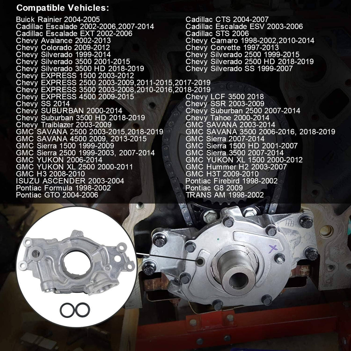 Solidspare High Pressure High Volume Oil Pump 10355HV For 2007-14 Chevrolet GM LS 5.3L 6.0L