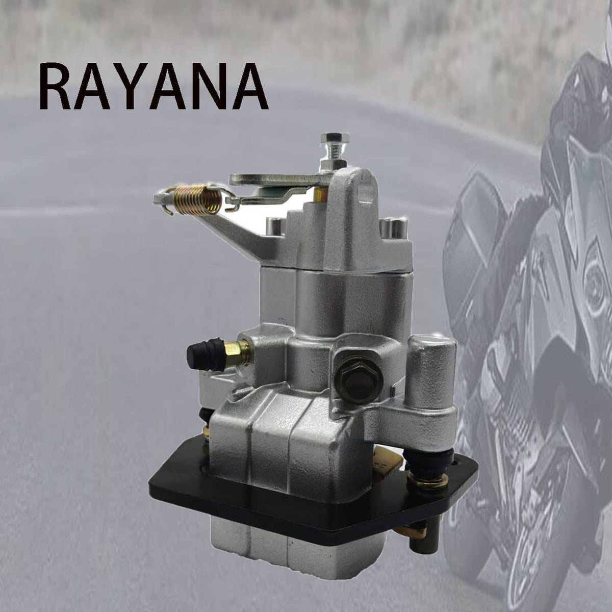 Solidspare Rear Brake Caliper & Pads for Yamaha Rhino 660 450 YXR450 YXR660 4X4 2004-2009