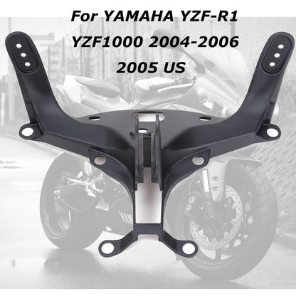 Solidspare YZFR1 Front Headlight W/ Upper Fairing Stay Bracket For Yamaha YZF R1 2004-2006