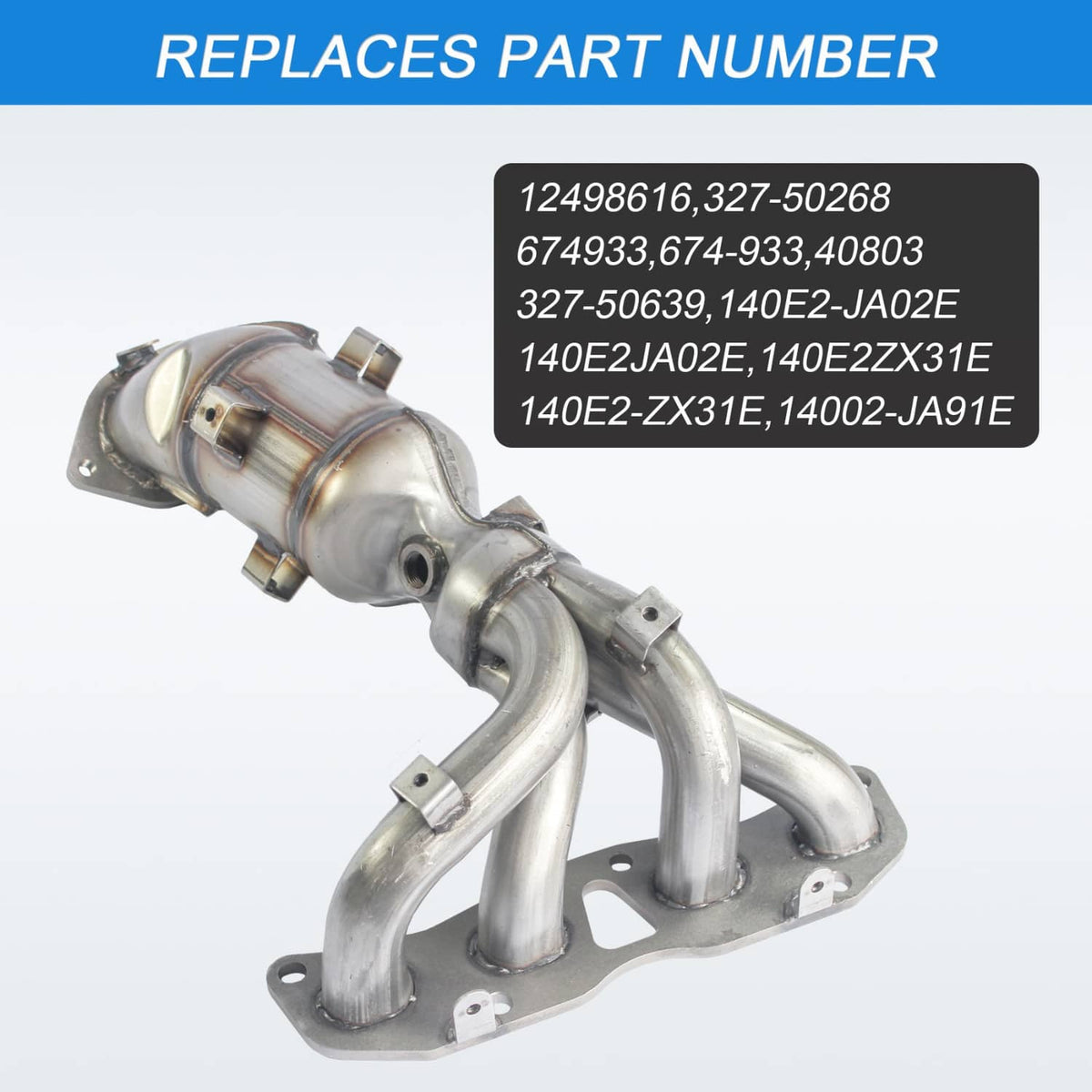 Solidspare Exhaust Manifold Catalytic Converter for 2007-2013 Nissan Altima 2.5L L4