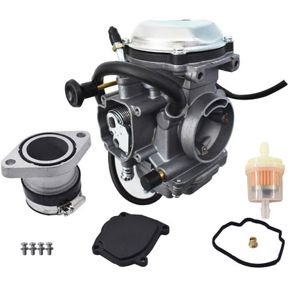 Solidspare Carburetor W/ Intake Manifold Boot For Yamaha Big Bear Wolverine 350 YFM350 USA