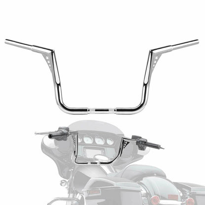 Solidspare 12" Ape Hangers Bars 1-1/4" Handlebar For Harley Electra Glide Ultra Classic FL