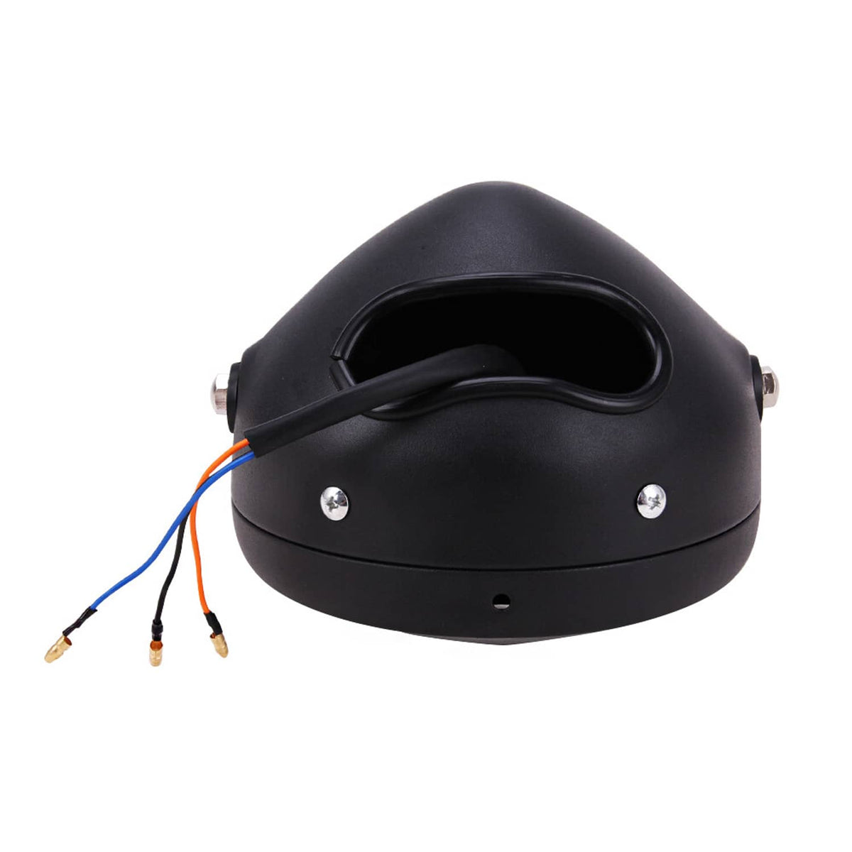 Solidspare 6.5" Retro Motorcycle Headlight Mount Cover W/ Bracket For Cafe Racer Custom US