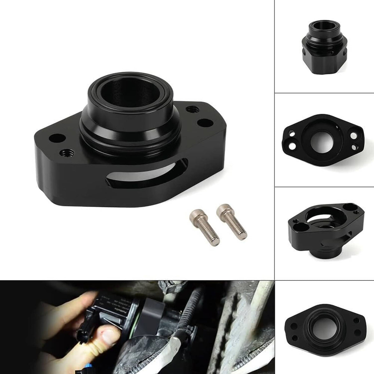 Solidspare Turbo Blow Off Valve Adapter BOV For 2016+ Ford F-150 2.7L 3.5L Ecoboost