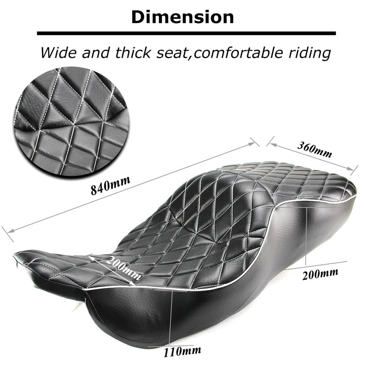 Solidspare Driver & Passenger Seat For 1997-2007 Harley Electra Glide Ultra Classic