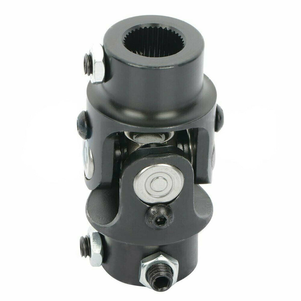 Solidspare New Universal Steering Black Single U-Joint Shaft 3/4" DD X 3/4" DD