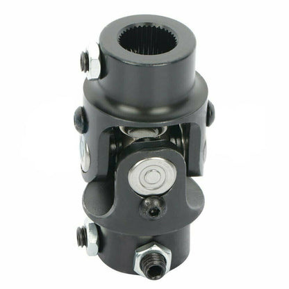 Solidspare New Universal Steering Black Single U-Joint Shaft 3/4" DD X 3/4" DD