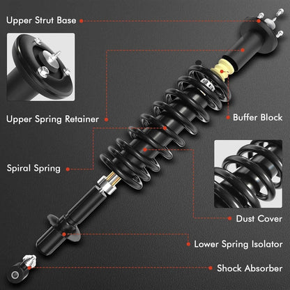 Solidspare Pair Front LH+RH Shock Absorbers w/Electric For 2017-2020 Acura MDX 51610TRXA03