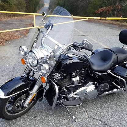 Solidspare for 1994-2024 Harley Touring Road King Clear Windshield Windscreeen with Bracket