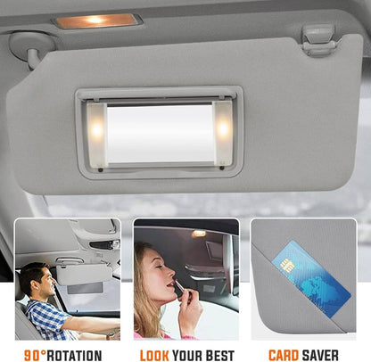 Solidspare 1 Pair Gray Sun Visor For Honda Accord 2008-17 83280-TA5-A51ZA w/ Light & Mirror