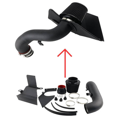 Solidspare Cold Air Intake & Heat Shield Kit w/Filter For 2015-2020 VW Golf GTi R 1.8T 2.0T