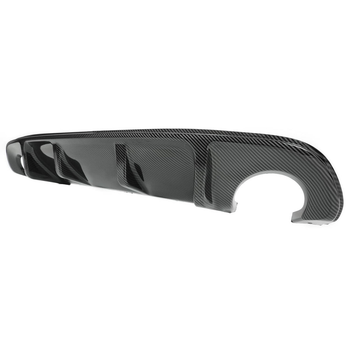 Solid Spare Rear Lip For 2014-2017 Infiniti Q50 Bumper Diffuser Wing Carbon Fiber Style