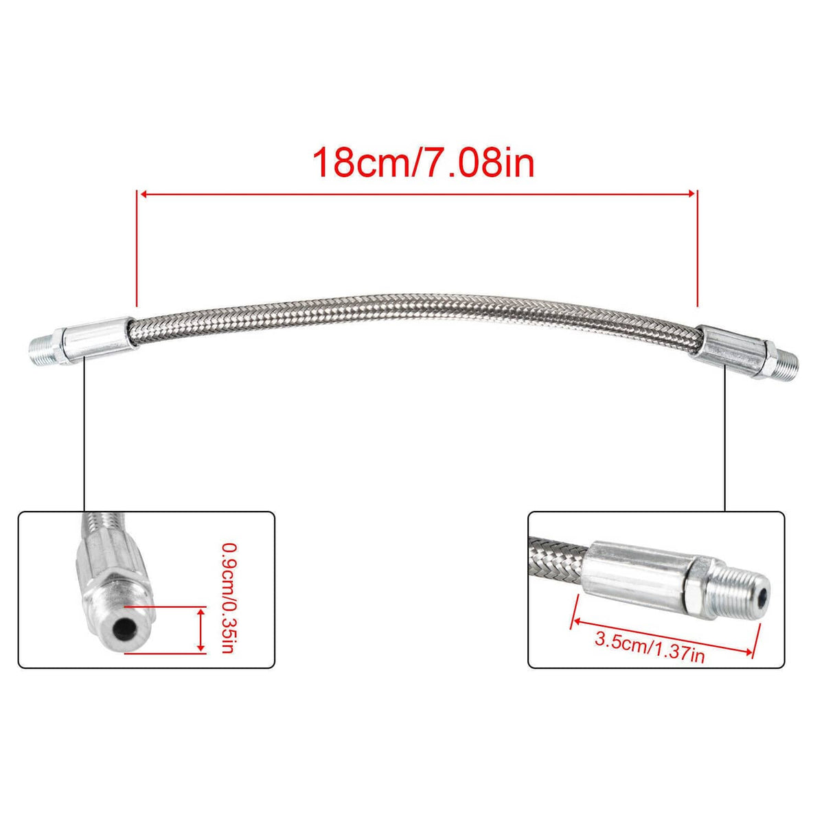 Solidspare LS LS1 Throttle Body Coolant Bypass Hose Kit Cylinder Head Steam Port Crossover