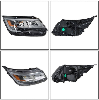 Solidspare Driver Left Side Headlight w/ LED DRL For 2016-19 Ford Explorer Chrome Housing