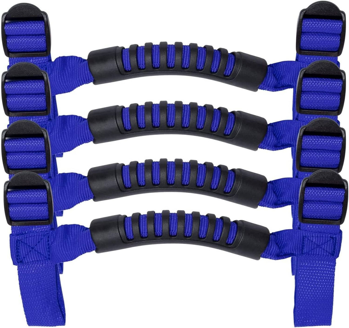 Solid Spare 4Pcs Blue Roll Bar Grab Handles Grip Handle for Jeep Wrangler TJ JK JL 1955-2022