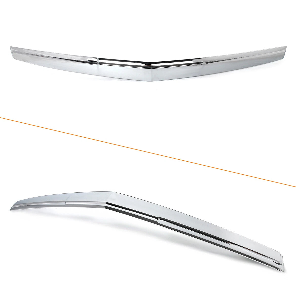 For Cadillac Escalade 2015-2020 Hood Molding Trim+Front Grille w/Sensor Hole