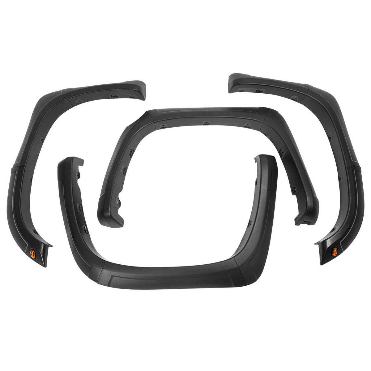 Solid Spare Plastic Set Of Fender Flares Black Kit Front Rear Fits Toyota Tundra 2014-2021