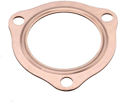 Solidspare 2Pcs 2.5"Universal Copper Header Exhaust Collector Gaskets Flanges 3-Hole 2-1/2"