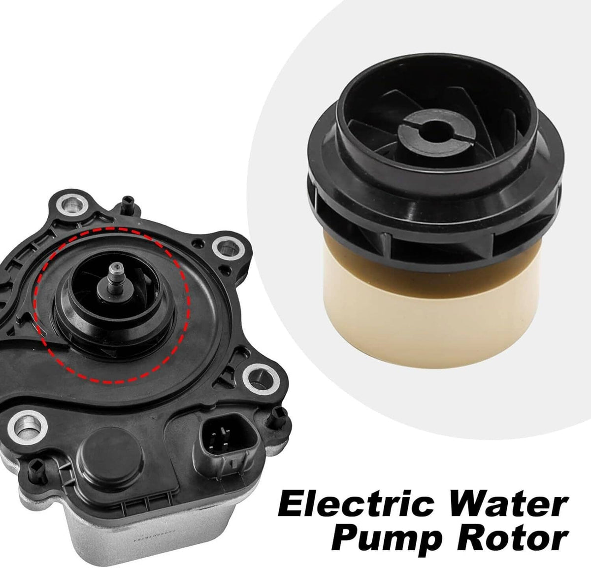 Solidspare Engine Electric Water Pump Rotor For 2010-2015 Toyota Prius CT200h 161A0-29015