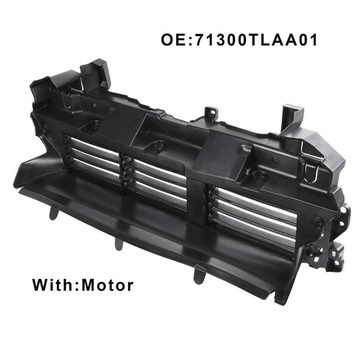 Solidspare Front Radiator Upper Active Grill Shutter W/ Motor For 2017-2020 Honda CRV CR-V