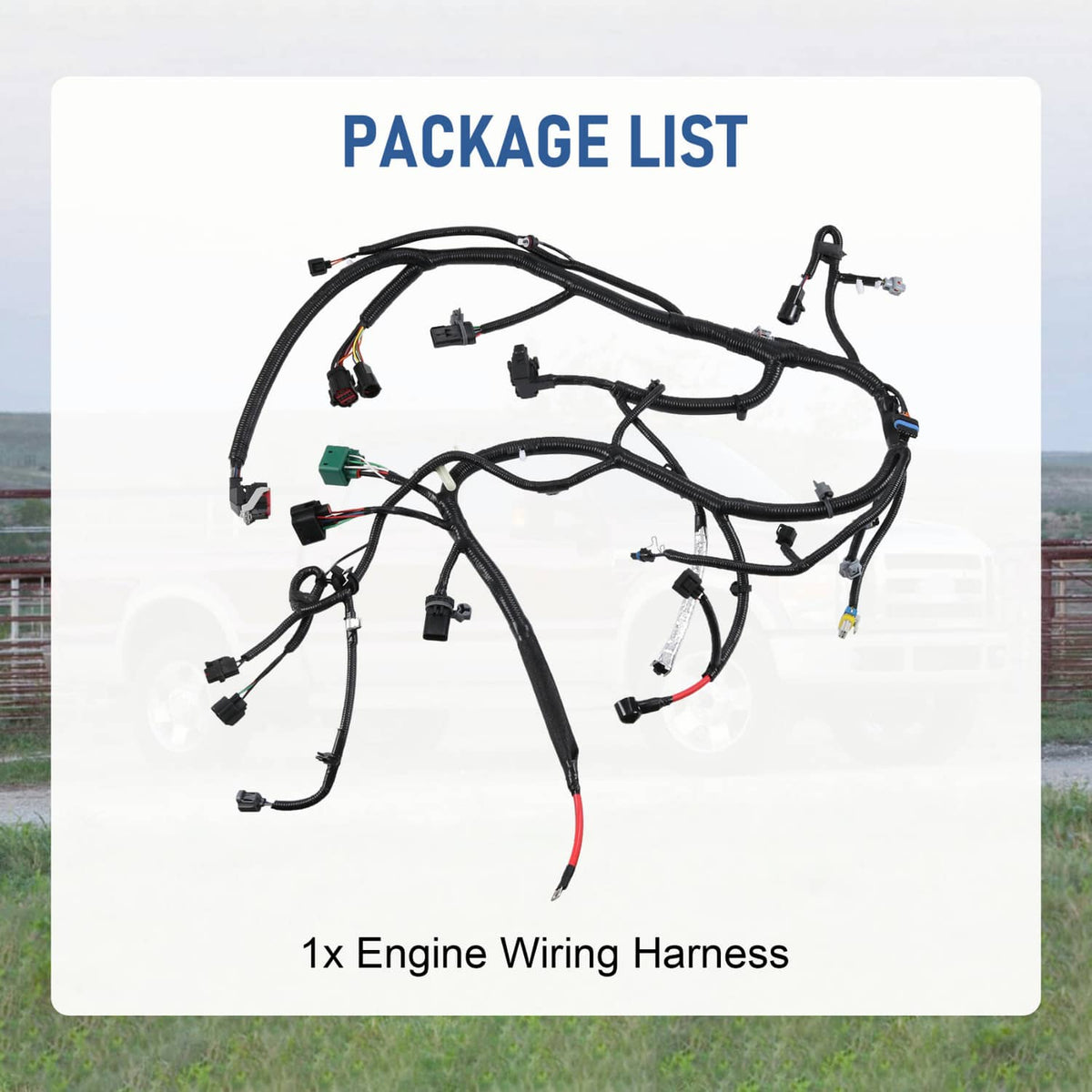 Solidspare OEM#4C3Z12B637AA Engines Wiring Harness For Ford 6.0L Super Duty 9-23-03 & After