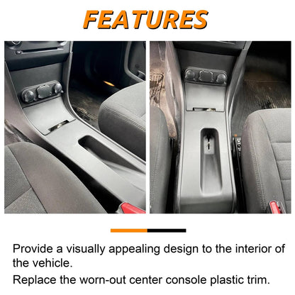 Solid Spare For Dodge Charger Police 2011-2020 Center Console Plastic Upholstered Trim Black