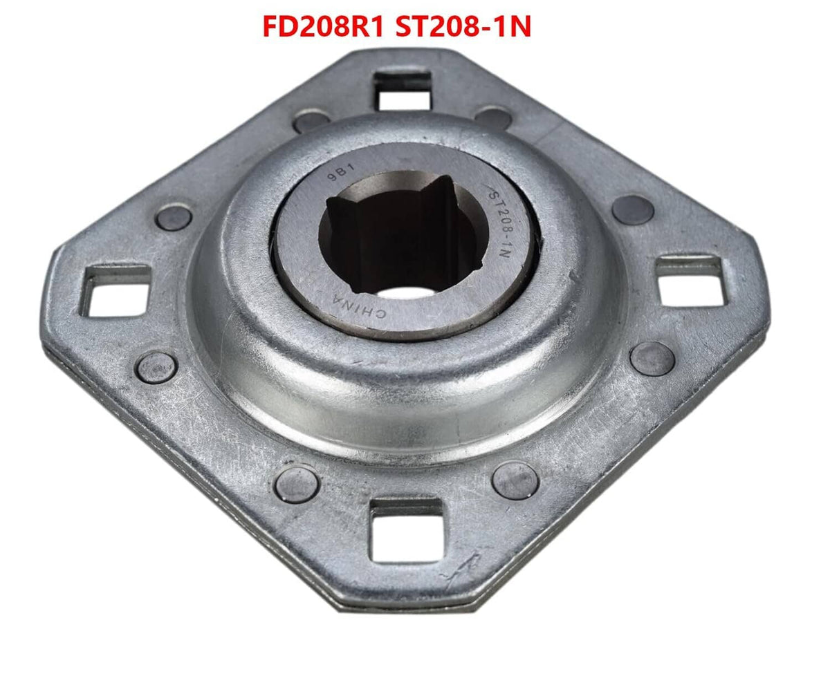 Solid Spare FD208R1 ST208-1N Harrow Flange Disc Bearing 1" Square for Farming Applications