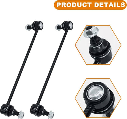 Solidspare 10Pcs Suspension Control Arms Tie Rod Sway Bar Kit For 2007-2013 Nissan Altima