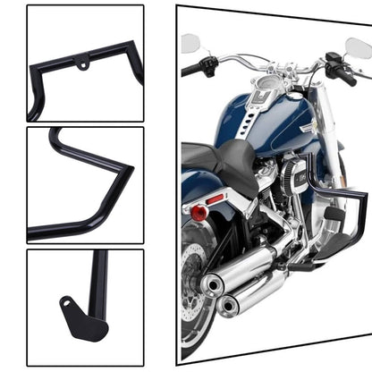 Solidspare For Harley Heritage Softail Fatboy 2000-2017 Highway Bars Engine Guard Crash Bar