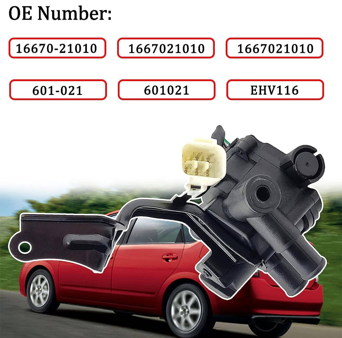 Solidspare Heater Coolant Control Valve 5Pin for 2004-2009 Toyota Prius 1.5L L4 16670-21010