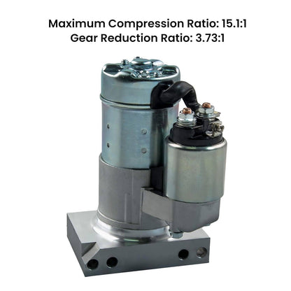 Solidspare Starter Motor for Chevy SBC BBC GM Super Mini High Torque 1.4KW CW 12V 10 Teeth