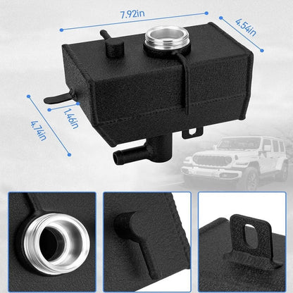 Solidspare New Aluminum Engine Coolant Reservoir 68364312AC For 18-24 Jeep Wrangler JL 2.0L