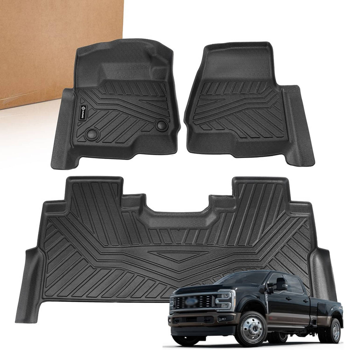 Solidspare Floor Mat for Ford F250 F350 F450 F550 2017-2026 Super Duty Crew Cab Floor Liner
