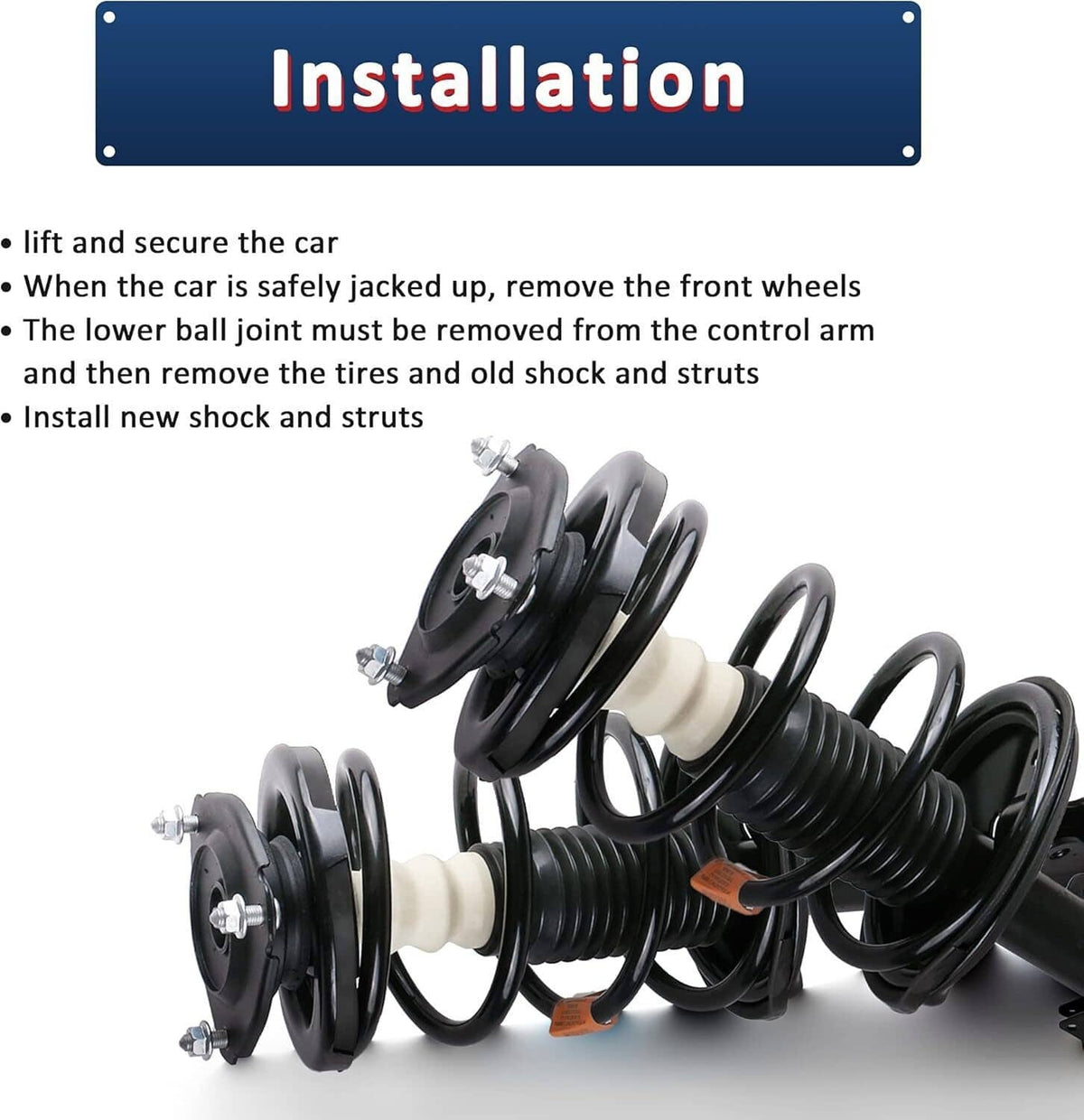 Solidspare 2x Front Complete Struts Shocks Absorbers For 12-17 Toyota Camry SE XSE 1333375