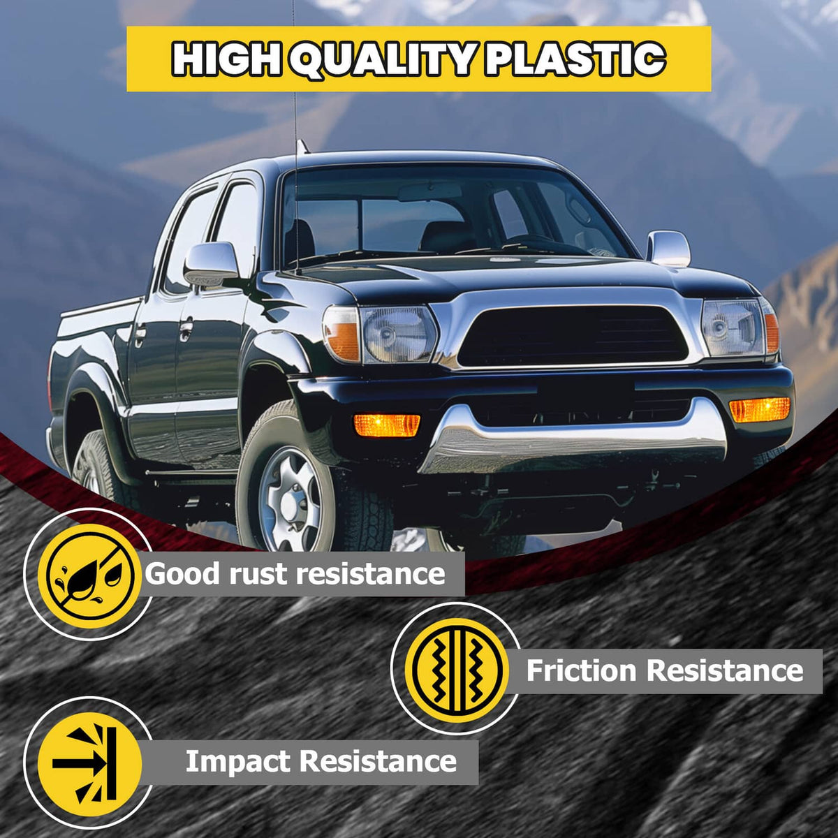 Solid Spare Pair Front Bumper Smoked Turn Signal Lights Lamps For Toyota Tacoma 2001-2004