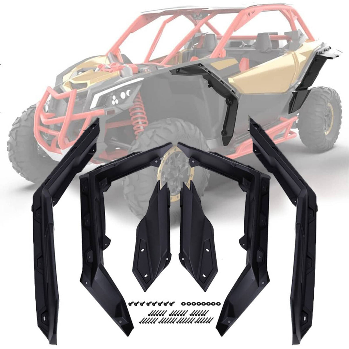 Solidspare X3 Fender Flares Extended for Can-Am Maverick X3&X3 Max RS Turbo R RR 2017-2024