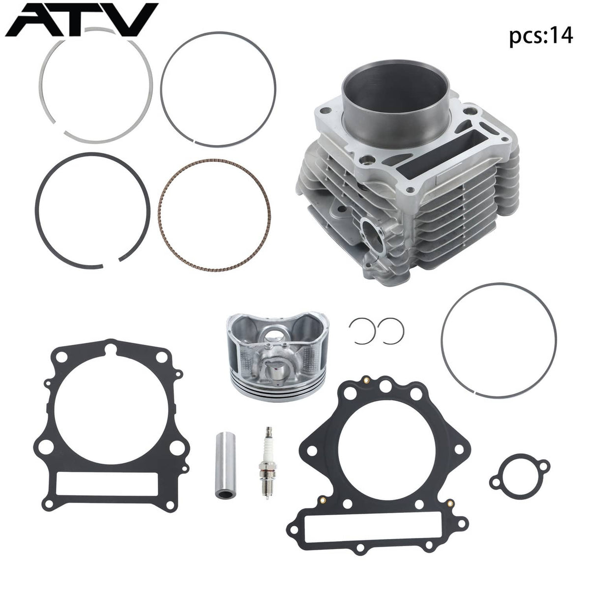 Solidspare For Yamaha Grizzly 600 YFM600FWA 4x4 Cylinder Piston Gasket Kit 1998 3TB-11310-0