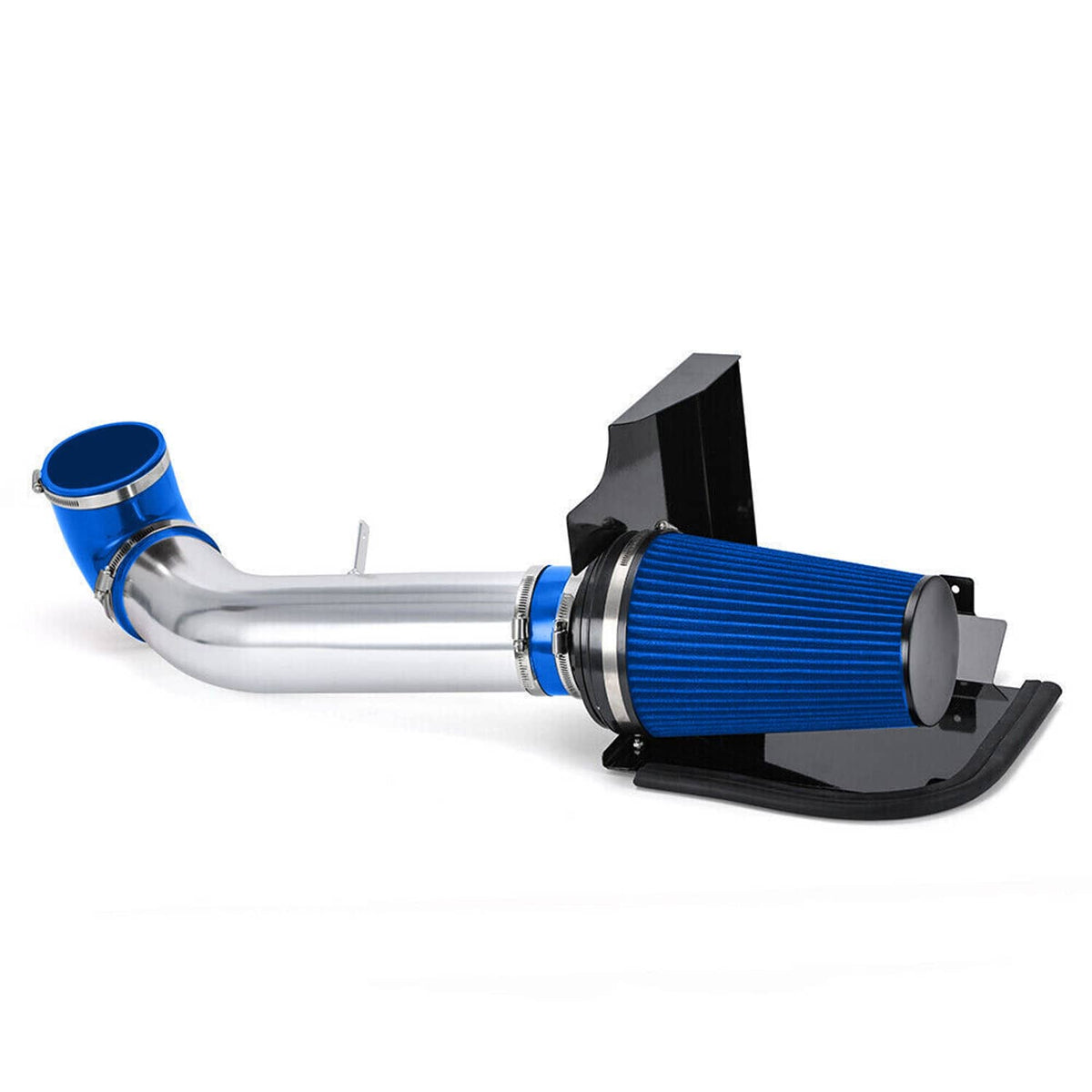 Solidspare 4" Cold Air Intake Kit+Heat Shield Blue For 1999-2007 Chevy GMC V8 4.8/5.3/6.0L
