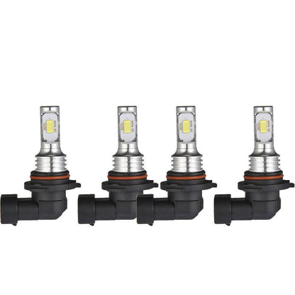 Solidspare 9005 9006 LED Headlights Kit Combo Bulbs 6500K High Low Beam Super White Bright